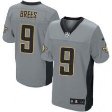 New Orleans Saints Drew Brees Grey Limited Shadow Jersey