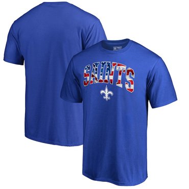 New Orleans Saints NFL Pro Line By Fanatics Branded Banner Wave T-Shirt Royal
