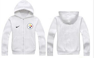 New Pittsburgh Steelers Authentic Logo Hoodie White