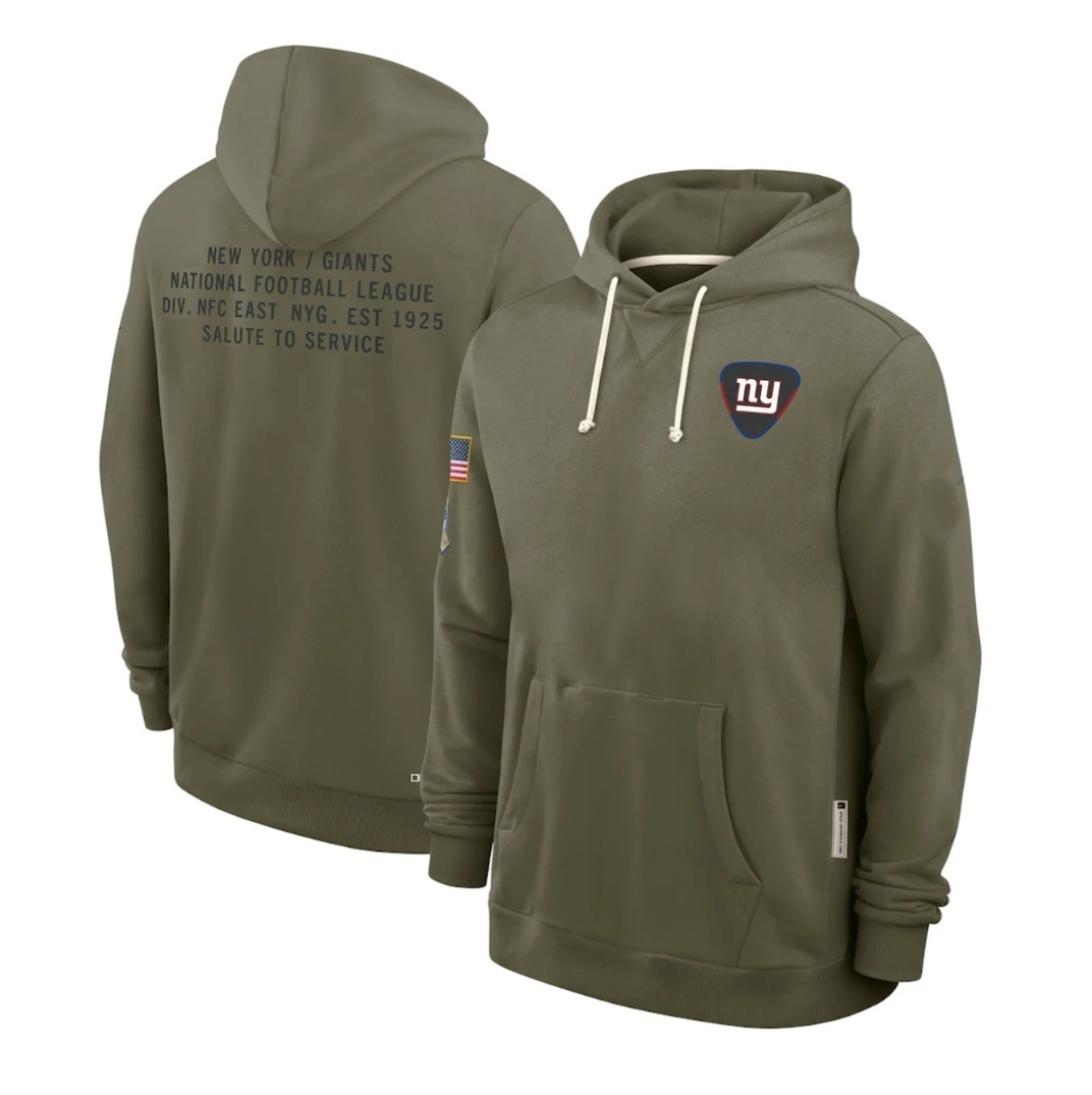 New York Giants  2025 Salute to Service Limited Football Stitched hoodie Jersey