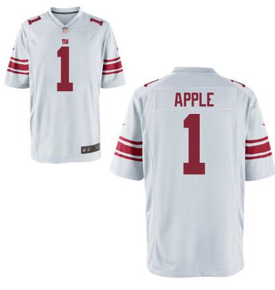 New York Giants #1 Eli Apple Nike White Elite 2016 Draft Pick Jersey