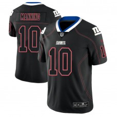 New York Giants #10 Eli Manning 2018 Lights Out Color Rush Limited Black Jersey