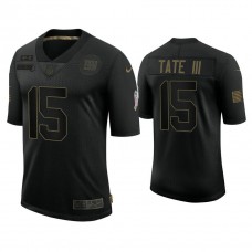 New York Giants #15 Golden Tate III Black 2020 Salute to Service Limited Jersey