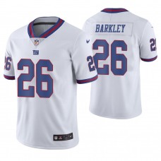 New York Giants #26 Saquon Barkley White Vapor Untouchable Color Rush Limited Jersey