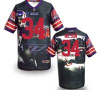 New York Giants #34 Wilson Stitched NFL Elite Fanatical Version Jersey (2)