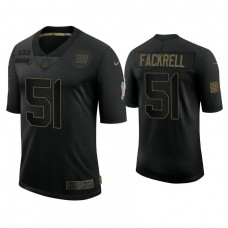 New York Giants #51 Kyler Fackrell Black 2020 Salute to Service Limited Jersey