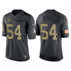 New York Giants #54 Olivier Vernon Camo Anthracite 2016 Salute to Service Limited Jersey