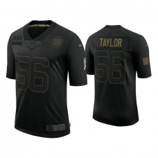 New York Giants #56 Lawrence Taylor Black 2020 Salute to Service Limited Jersey