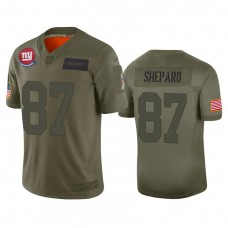 New York Giants #87 Sterling Shepard Camo 2019 Salute to Service Limited Jersey