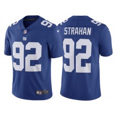 New York Giants #92 Michael Strahan Royal Vapor Untouchable Limited Player Jersey