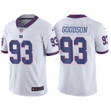 New York Giants #93 B.J. Goodson White Vapor Untouchable Color Rush Limited Jersey