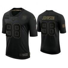 New York Giants #98 Austin Johnson Black 2020 Salute to Service Limited Jersey