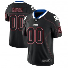 New York Giants 2018 Lights Out Color Rush Limited Black Customized Jersey