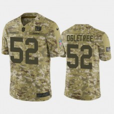 New York Giants Alec Ogletree #52 2018 Salute to Service Limited Camo Jersey