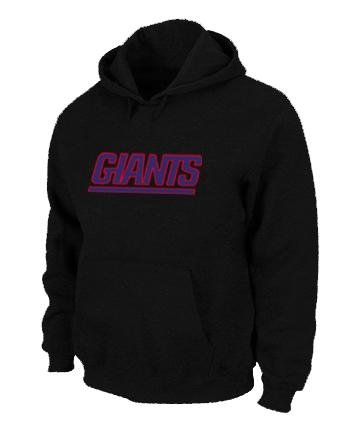 New York Giants Authentic Logo Pullover Hoodie Black