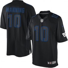 New York Giants NikeEli Manning Game Black Jersey