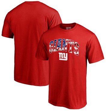 New York Giants Pro Line By Fanatics Branded Banner Wave T-Shirt Red