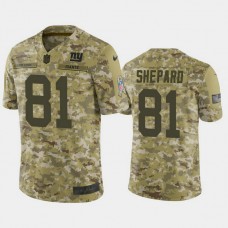 New York Giants Russell Shepard #81 Camo Jersey 2018 Salute to Service