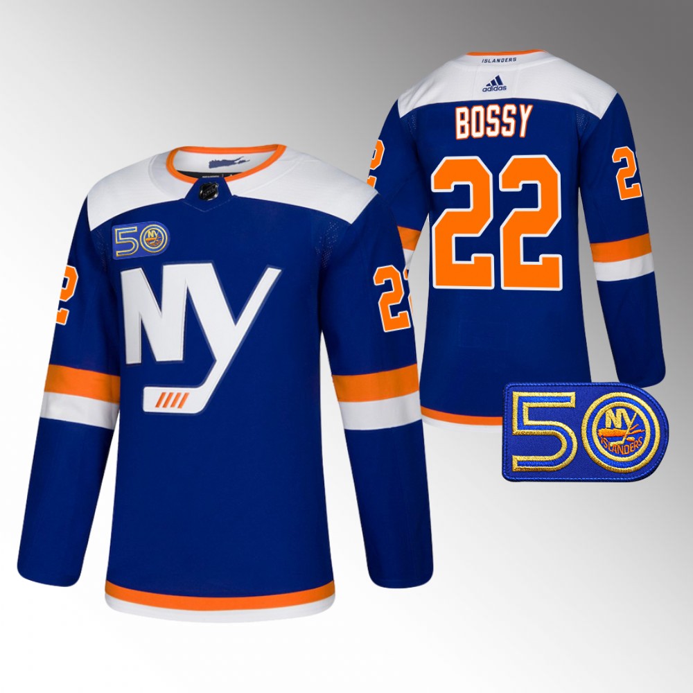 New York Islanders Mike Bossy Royal 50th Anniversary Authentic Alternate Jersey