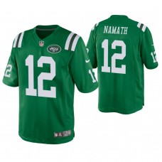 New York Jets #12 Joe Namath Green Color Rush Legend Jersey