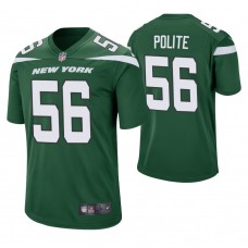 New York Jets #56 Jachai Polite 2019 NFL Draft Green Game Jersey