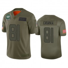 New York Jets #81 Quincy Enunwa Camo 2019 Salute to Service Limited Jersey