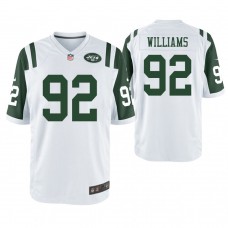 New York Jets #92 Leonard Williams White Game Jersey