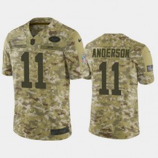 New York Jets Robby Anderson #11 2018 Salute to Service Limited Camo Jersey