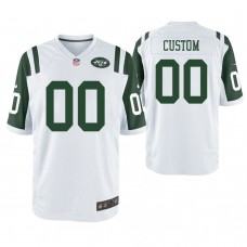 New York Jets White Game Customized Jersey