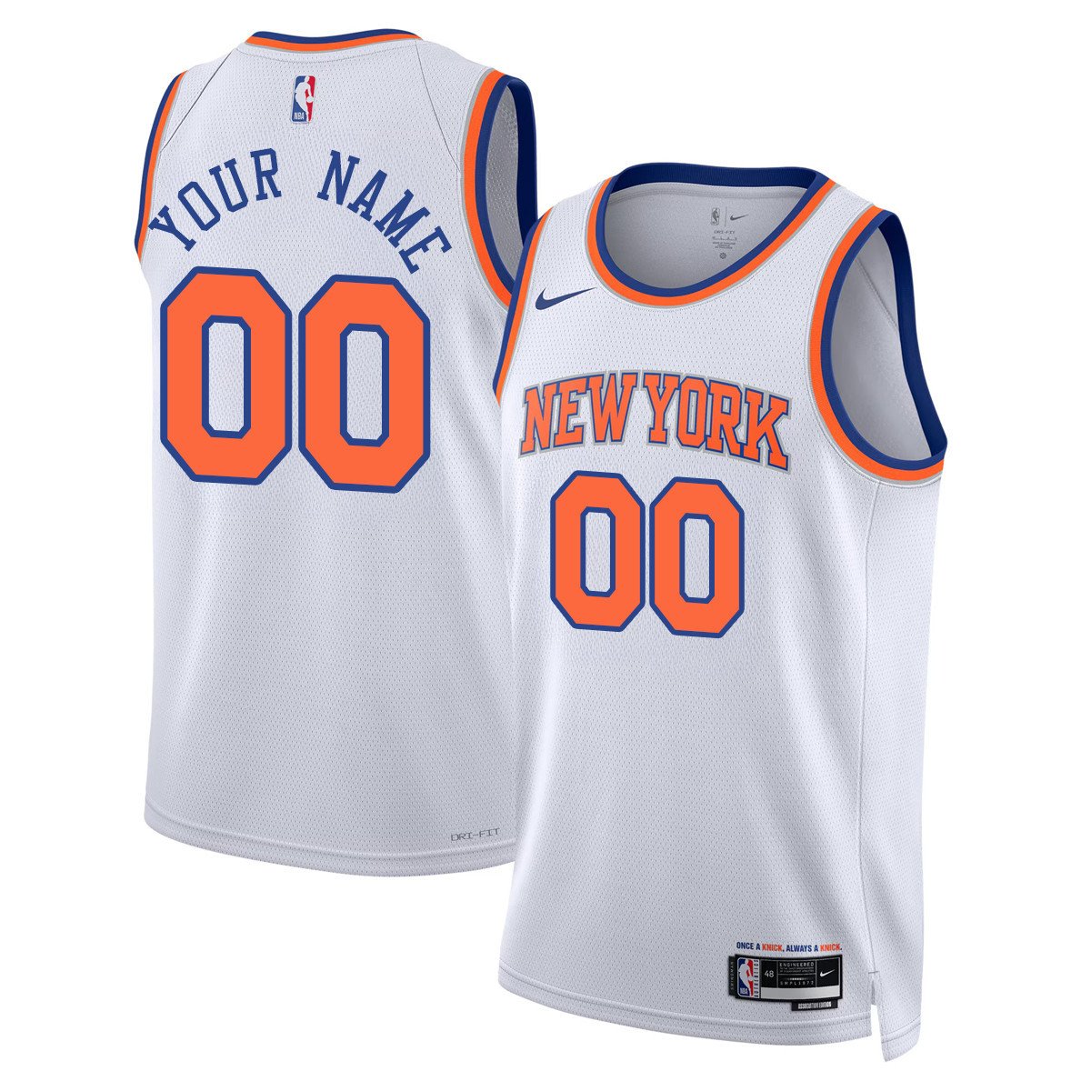New York Knicks 2025 Limited Custom Jersey white