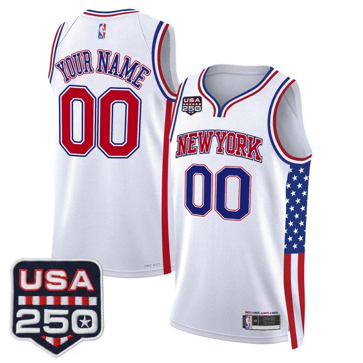 New York Knicks America 250 Edition Custom Swingman Jersey