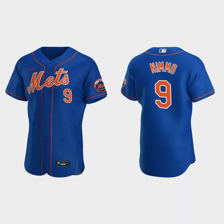 New York Mets #9 Brandon Nimmo 2020 Alternate Authentic Jersey – Royal