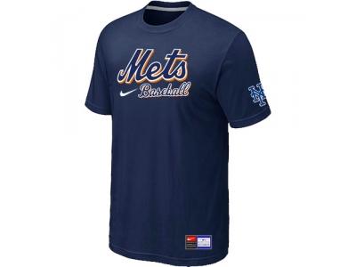 New York Mets D.Blue NEW Short Sleeve Practice T-Shirt