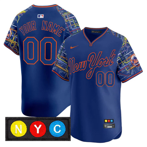 New York Mets Subway Style Vapor Premier Limited Custom Jersey.webp