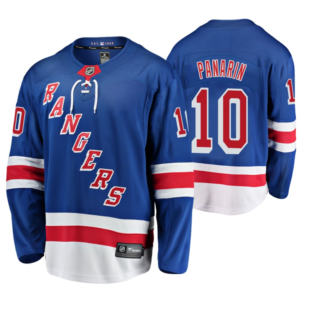 New York Rangers Artemi Panarin Men's Home Breakaway Player Fanatics Branded Jersey