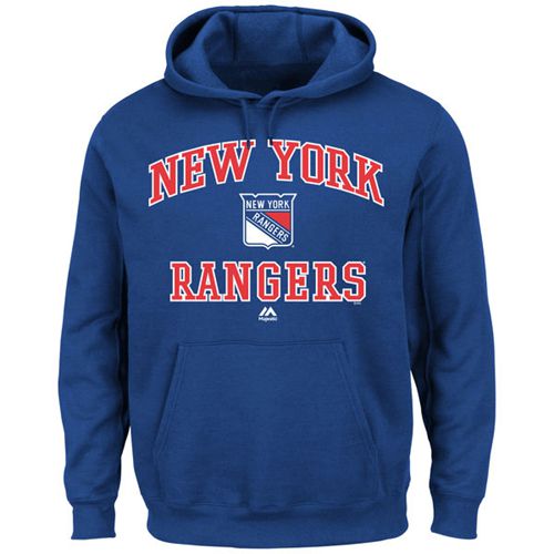 New York Rangers Majestic Heart & Soul Hoodie Royal Blue
