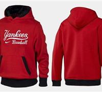 New York Yankees Pullover Hoodie Red & Black