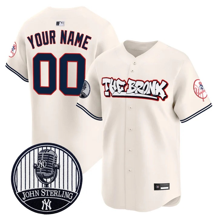New York Yankees The Bronx Graffiti Vapor Premier Limited Custom Jersey