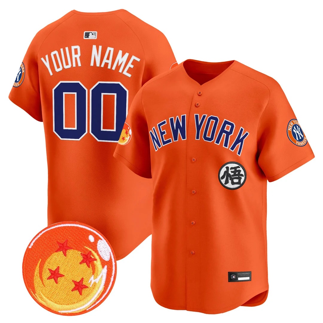 New York Yankees x Dragon Ball Vapor Premier Limited Custom Jersey
