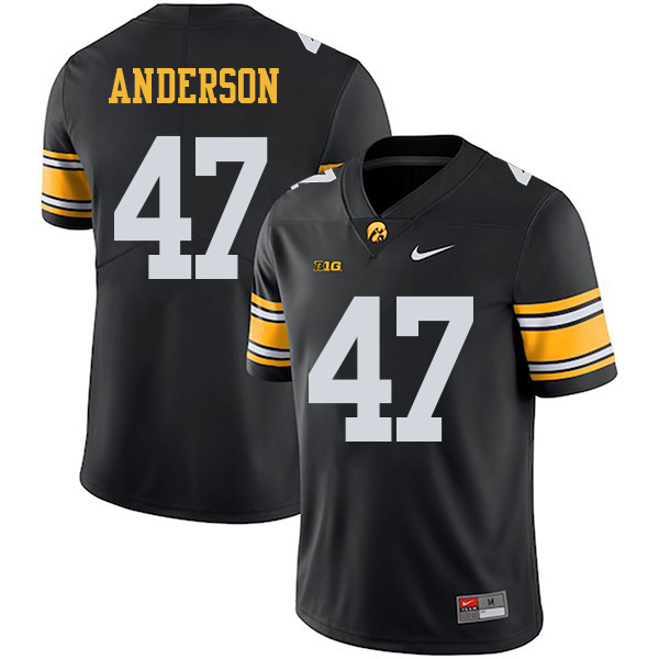 Nick Anderson Iowa Hawkeyes Men's Jersey - #47 NCAA Black Stitched Nike Authentic1