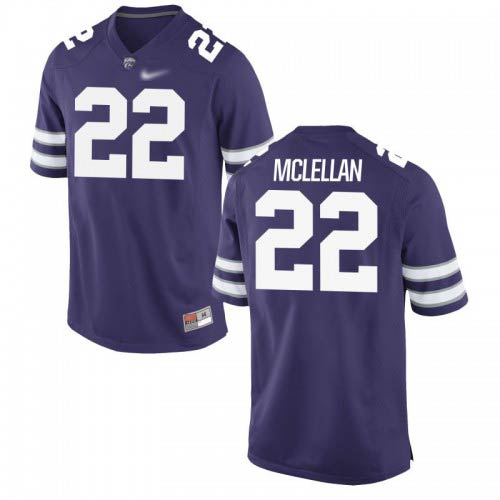 Nick McLellan Kansas State Wildcats Men's Jersey - #22 NCAA Purple Game