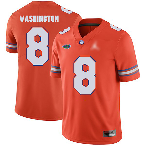 Nick Washington Florida Gators Men's Jersey - #8 NCAA Orange Untouchable Authentic