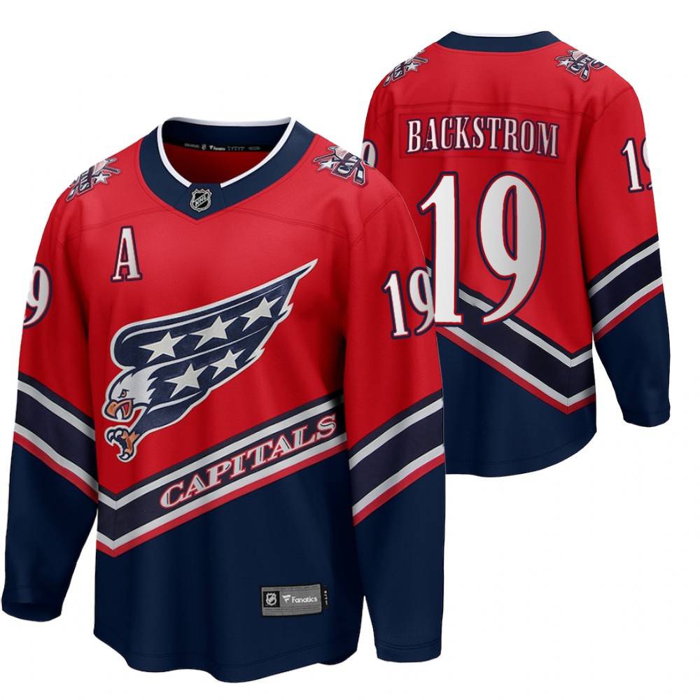 Nicklas Backstrom Washington Capitals 2021 Reverse Retro Red Men Jersey Special Edition