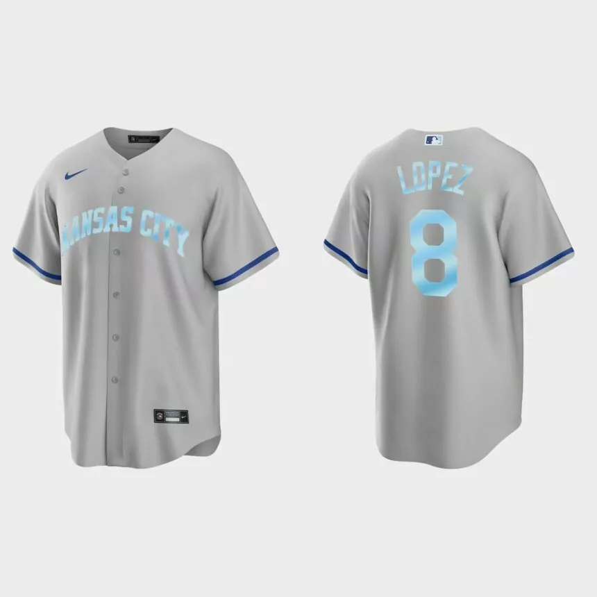 Nicky Lopez Kansas City Royals 2022 Father’s Day Gift Replica Jersey – Gray