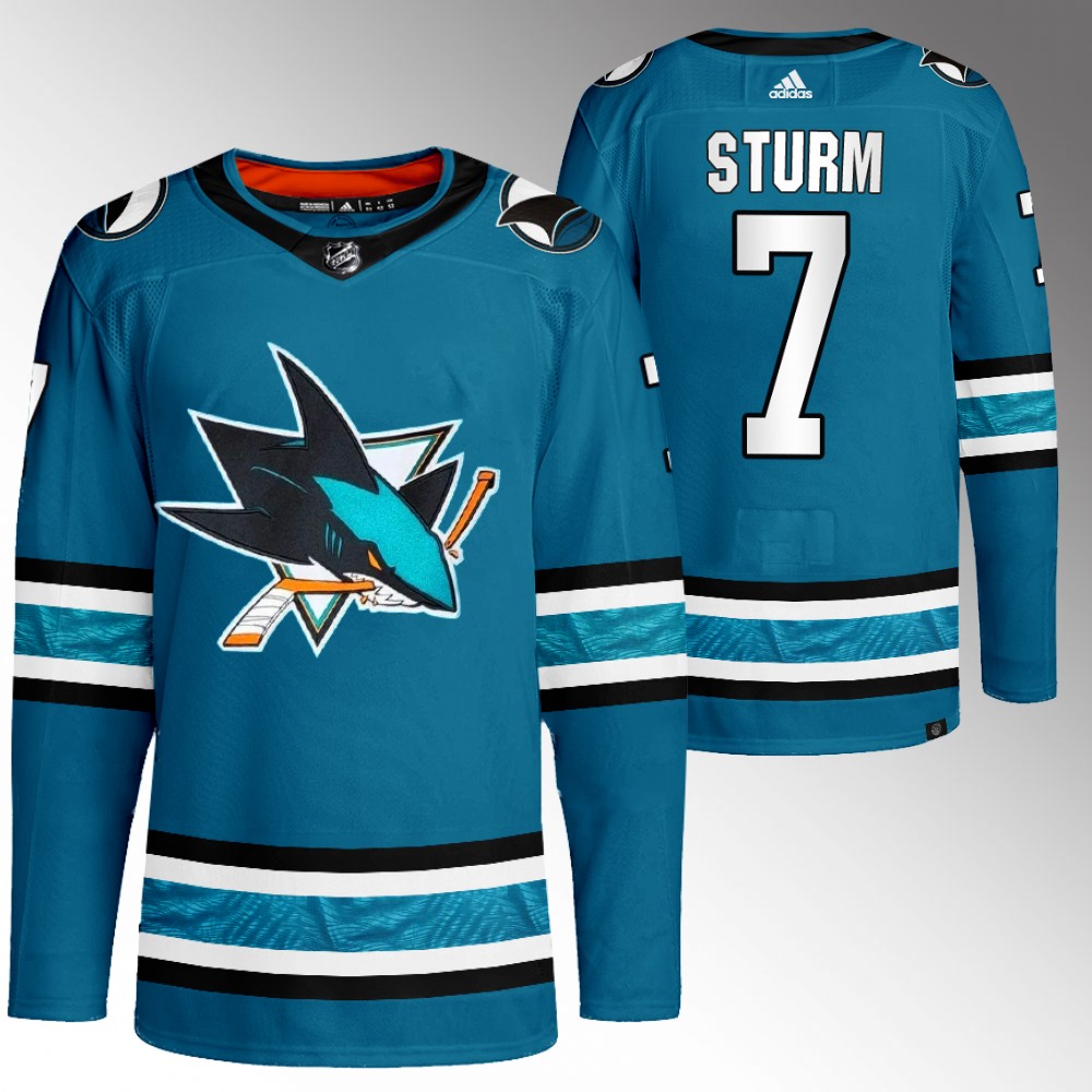 Nico Sturm San Jose Sharks Teal Home Primegreen Authentic Jersey