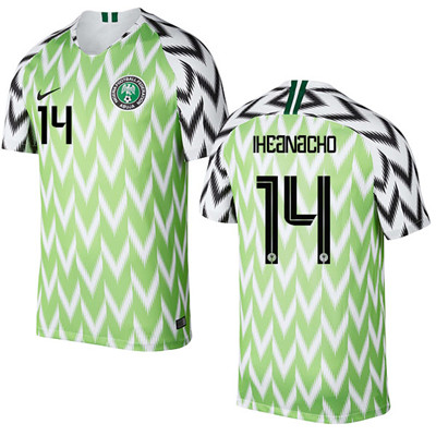 Nigeria #14 IHEANACHO Home Soccer Country Jersey