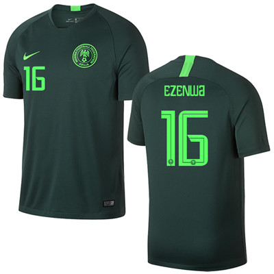 Nigeria #16 EZENWA Away Soccer Country Jersey