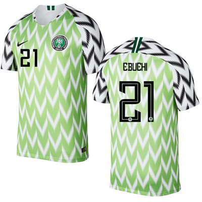 Nigeria #21 EBUEHI Home Soccer Country Jersey