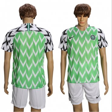 Nigeria Blank Home Soccer Country Jersey