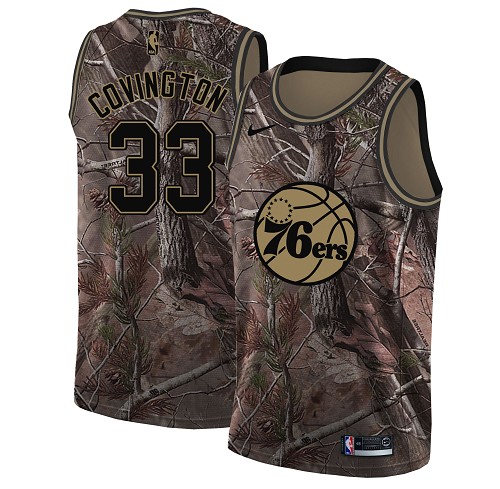 Nike 76ers #33 Robert Covington Camo Youth NBA Swingman Realtree Collection Jersey